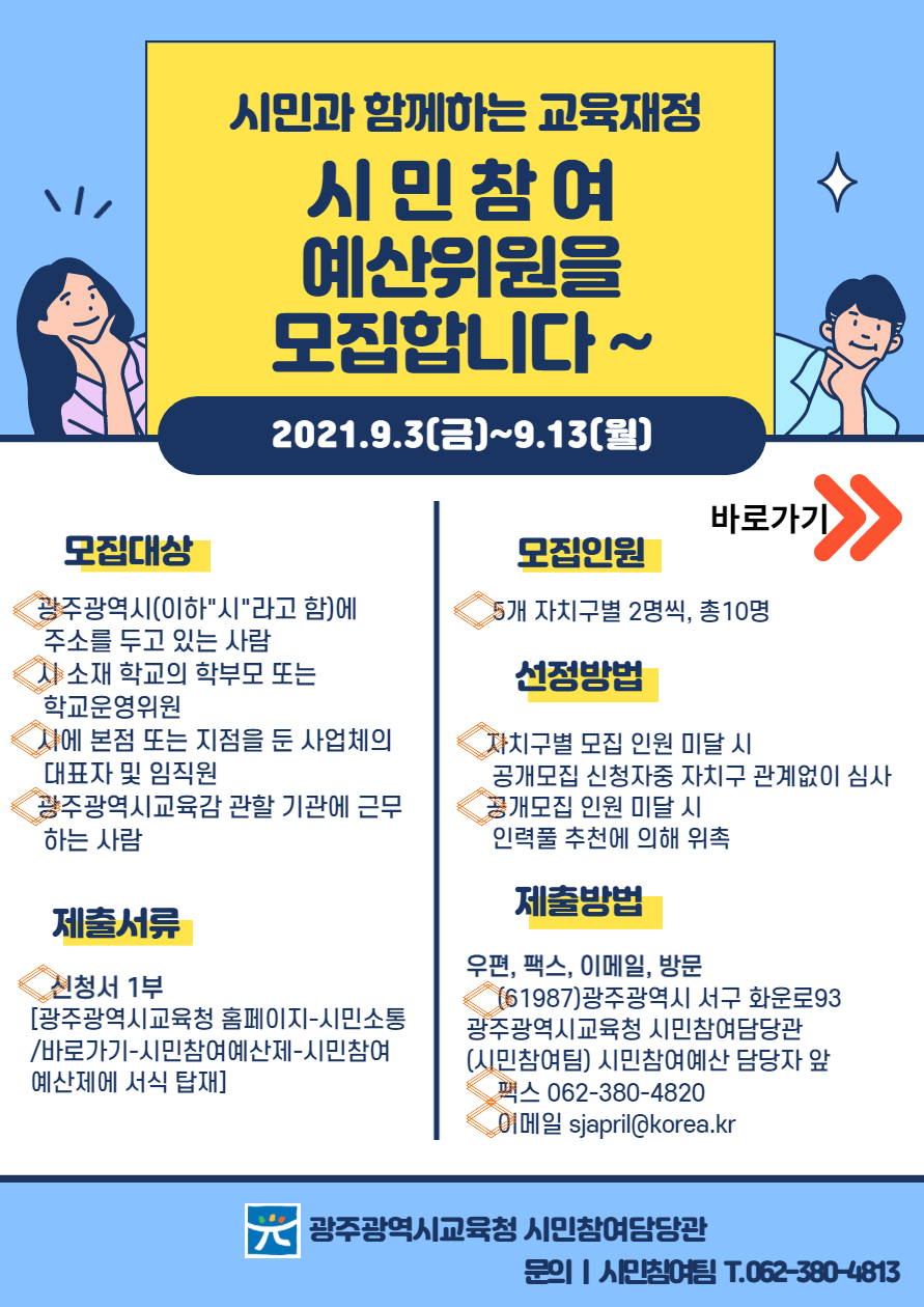 2021 시민참여예산위원모집