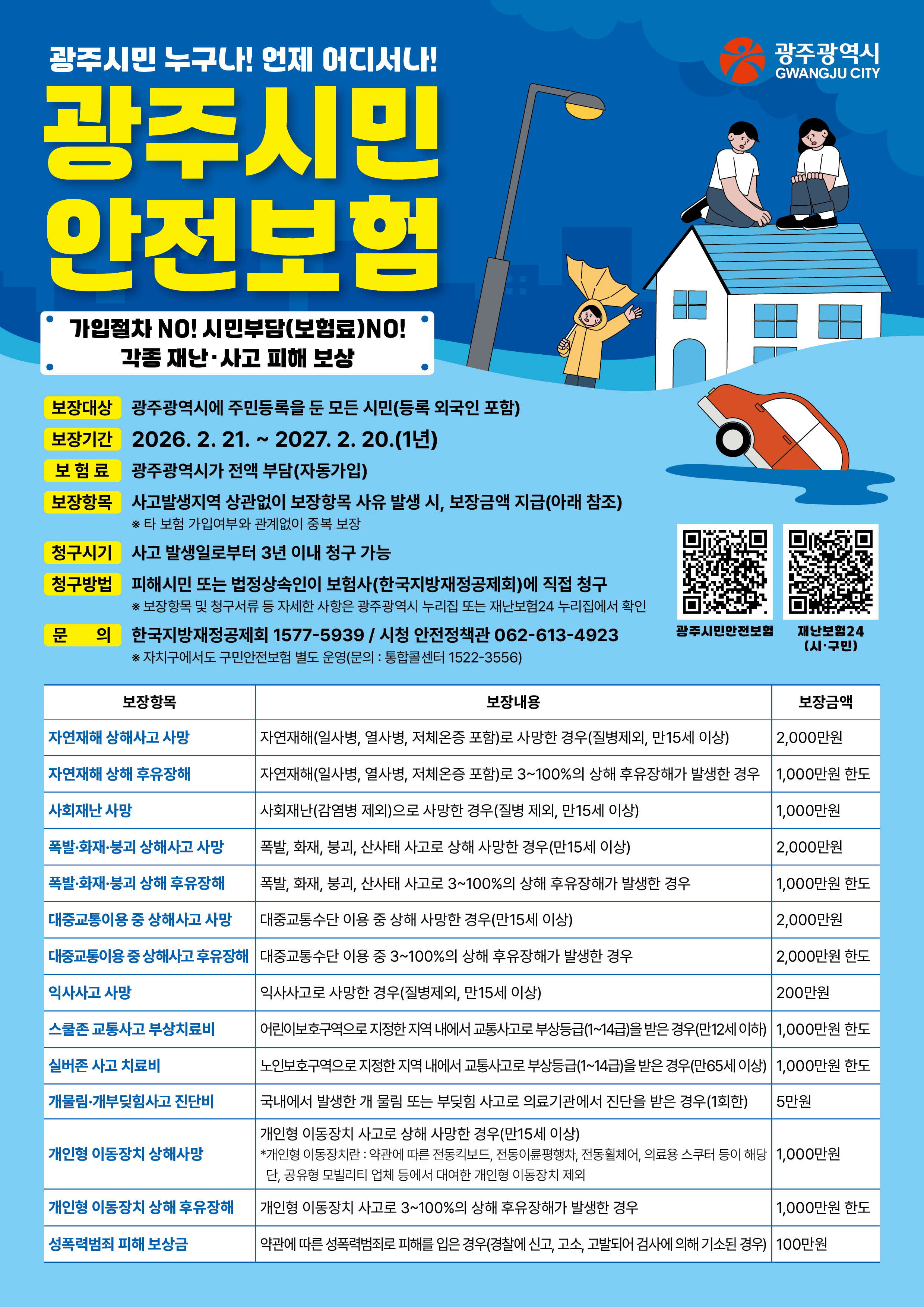 2026 광주시민안전보험  안내